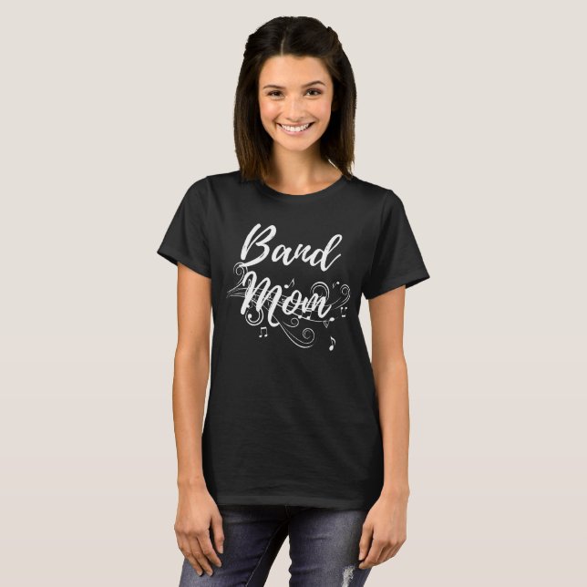 Band Mum Cute T-Shirt For Marching Band Mothers (Front Full)