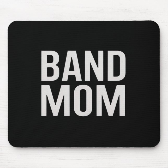 Band Mum High School Marching Band Cute Funny Mouse Mat (Front)
