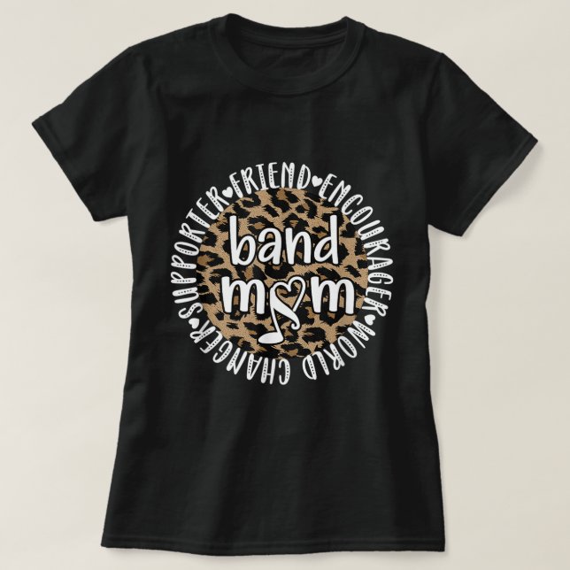 Band Mum Marching Band Mama Marching Band Mother  T-Shirt (Design Front)