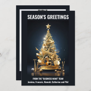 Band musical instruments christmas tree holiday