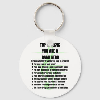 Band Nerd Top 10 Key Ring