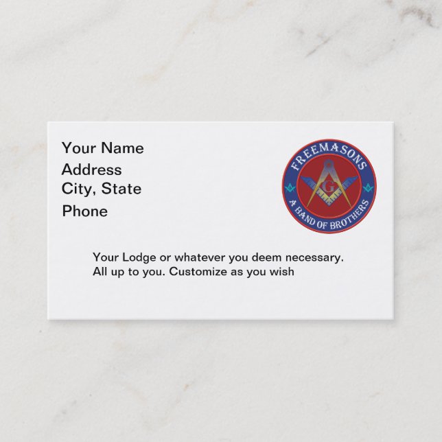Band of Brothers Business Card (Front)
