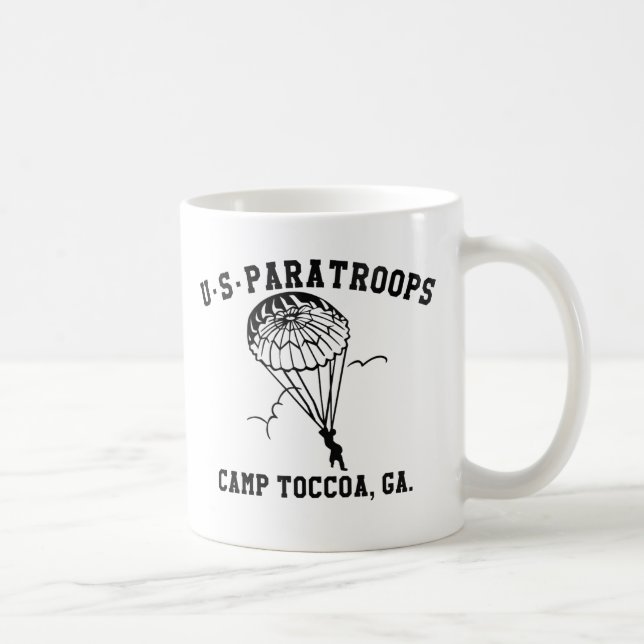 Band of Brothers Currahee US Paratrooper Toccoa Coffee Mug (Right)