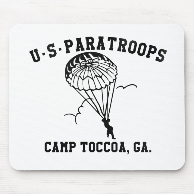 Band of Brothers Currahee US Paratrooper Toccoa Mouse Mat (Front)