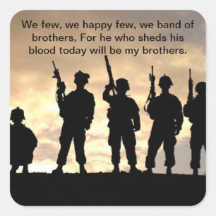 Band of Brothers - Henry V Square Sticker