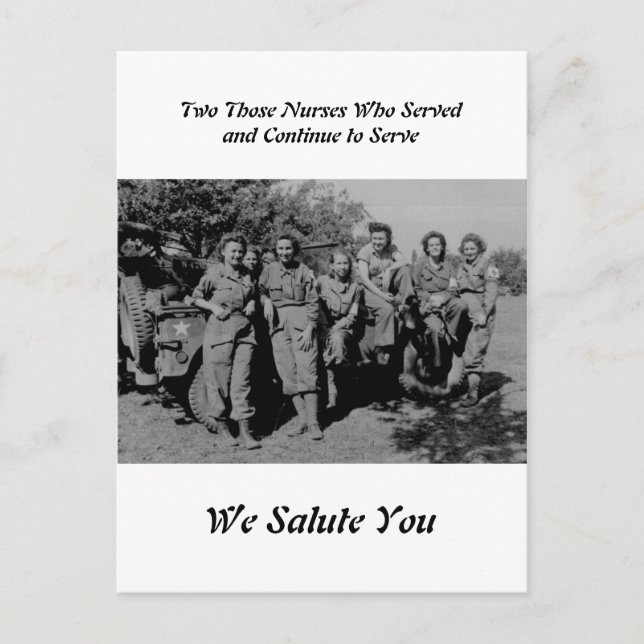 Band Of Sisters - Nurses During WWII Postcard (Front)