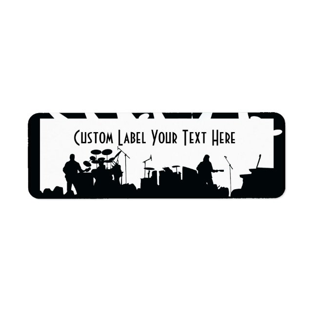 Band On Stage Concert Silhouette B&W (Front)