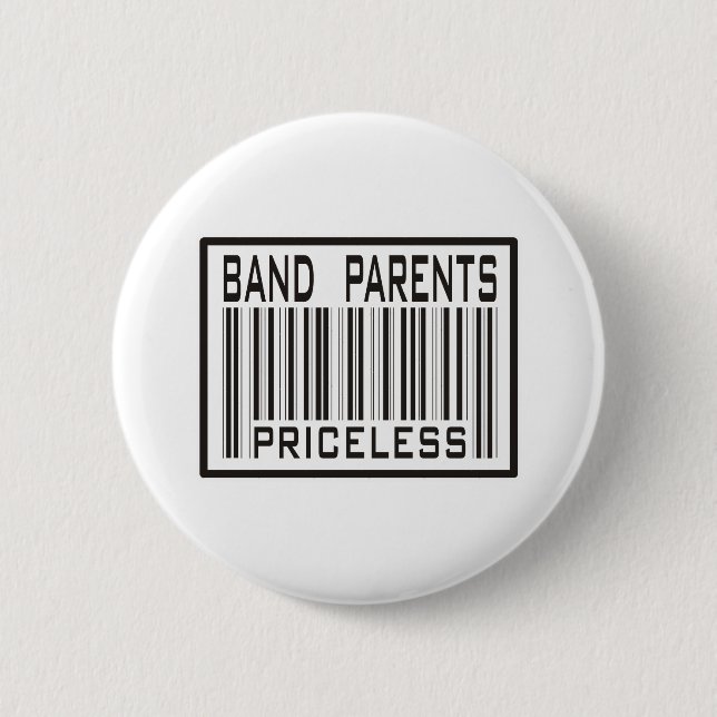 Band Parent Priceless 6 Cm Round Badge (Front)