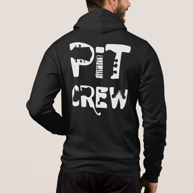 Band Pit Crew Musical Text Hoodie (Back)