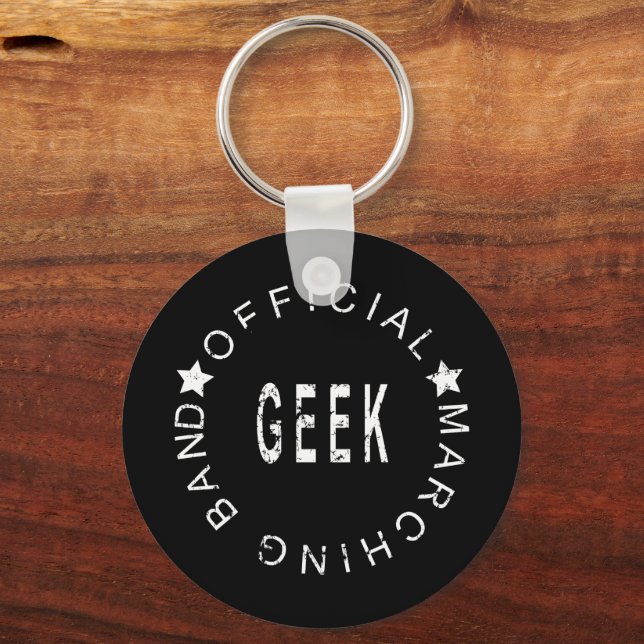 Band Quote Official Marching Band Geek  Key Ring (Front)