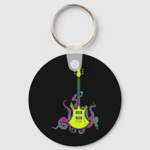 Band  Rock And Roll Guitar s For Men Band Tee 16 Key Ring