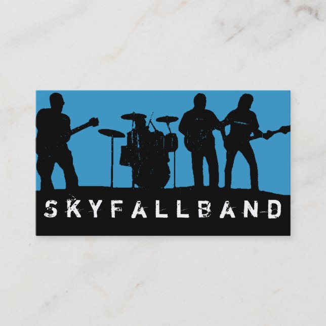 Band, Rock, Singers Performance Entertainment Business Card (Front)