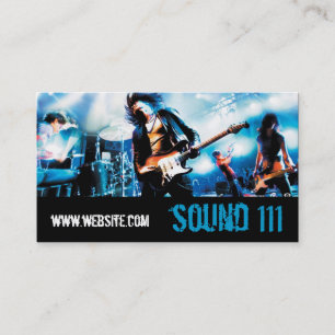 Band Rock Singers Performance Entertainment cool Business Card