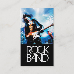 Band Rock Singers Performance Entertainment cool Business Card
