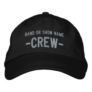 Band Show Event Name Personalised Media Crew Embroidered Hat
