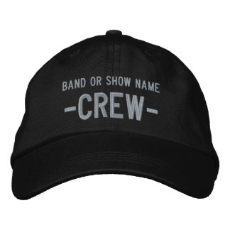 Band Show Event Name Personalised Media Crew Embroidered Hat