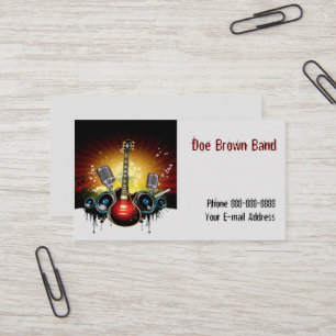 Band Singer Business Card