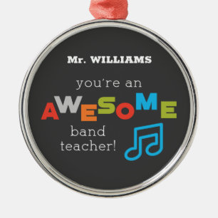 Band Teacher Appreciation Musical Notes, Awesome Metal Tree Decoration
