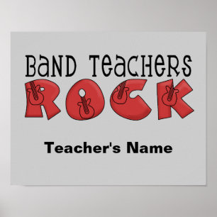Band Teacher Customisable Poster
