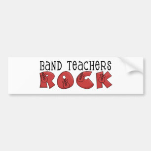 Band Teachers Rock Bumper Sticker