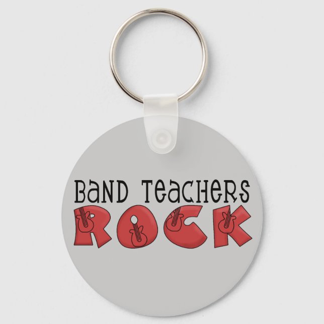 Band Teachers Rock Key Ring (Front)