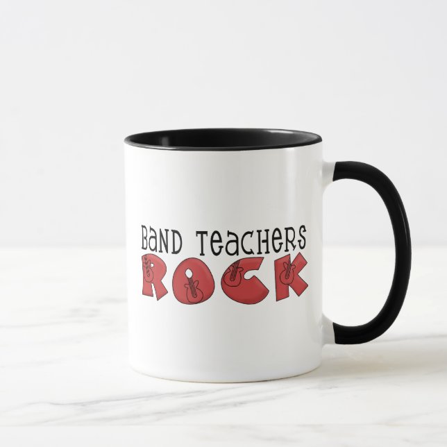 Band Teachers Rock Tshirts and Gifts Mug (Right)