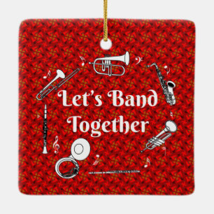 Band Together Ceramic Ornament