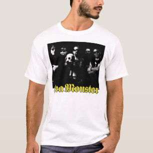Band With Skull and Sea Monster Logo (White Shirt) T-Shirt