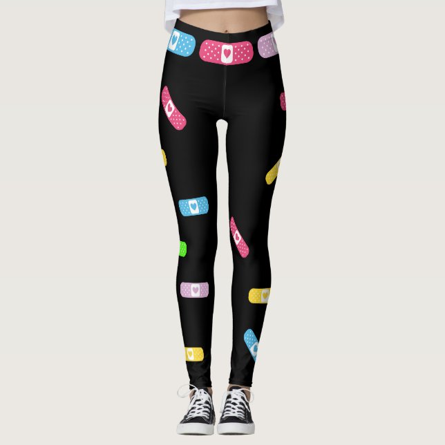 Bandade Nurse or Anyone Pop Fashion Leggings (Front)