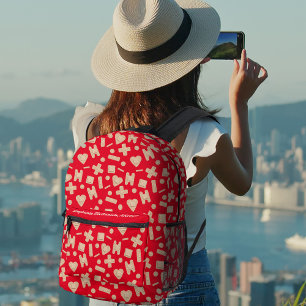 Bandage Assortment Printed Backpack