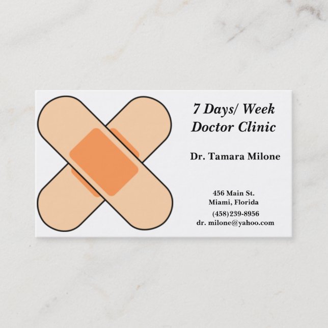 Bandage Business Card (Front)