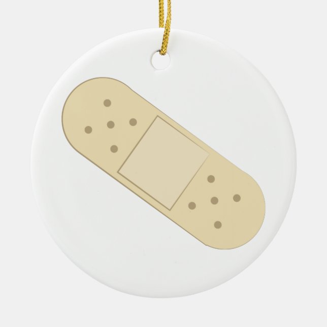 Bandage Ceramic Tree Decoration (Front)