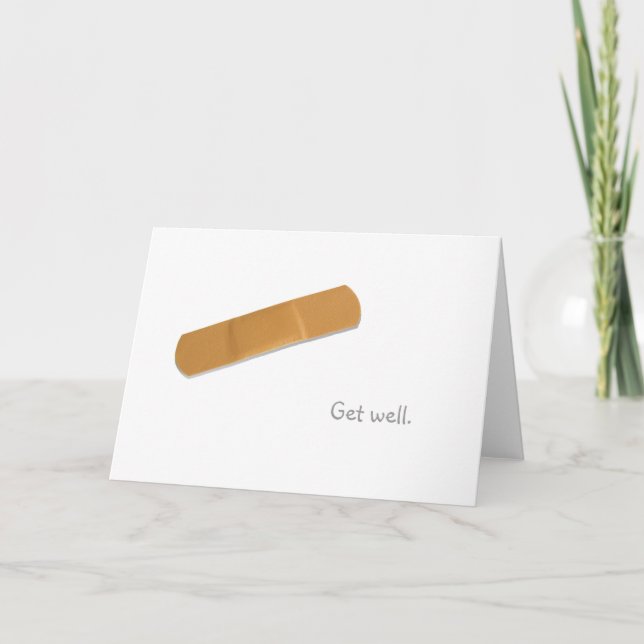 Bandage Get Well Card (Front)