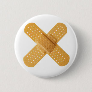 Bandages 6 Cm Round Badge