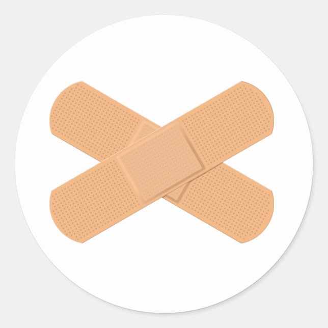 Bandages Classic Round Sticker (Front)