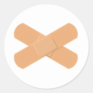 Bandages Classic Round Sticker