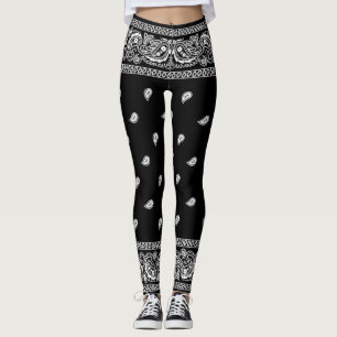 Bandanna Black Leggings