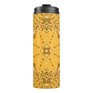 Bandanna Boho: Paisley Print Revival Thermal Tumbler