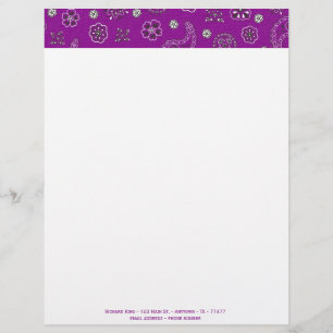 Bandanna Customisable Letterhead Template