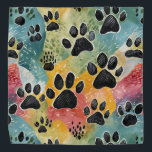 Bandanna for your Pet<br><div class="desc">Give your pet some love with a new bandanna,  with abstract paw prints</div>