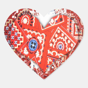 bandanna heart sticker