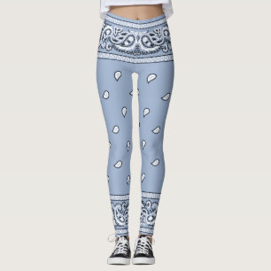 Bandanna Light Blue Leggings