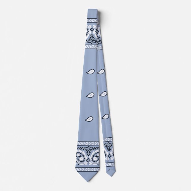 Bandanna Light Blue Neck Tie (Front)