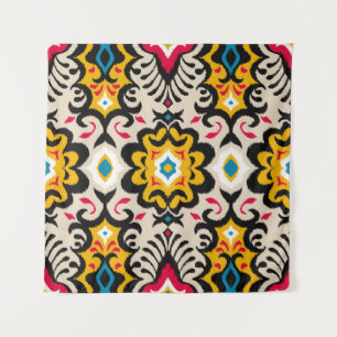 Bandanna Paisley: Vintage Silk Scarf Print Tapestry