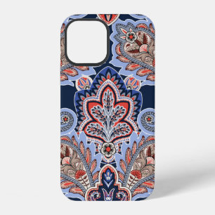 Bandanna pattern with paisley elements. Vintage ha iPhone 12 Case