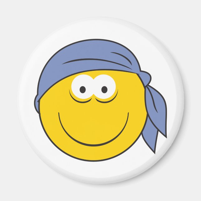 Bandanna Pirate Face Magnet (Front)