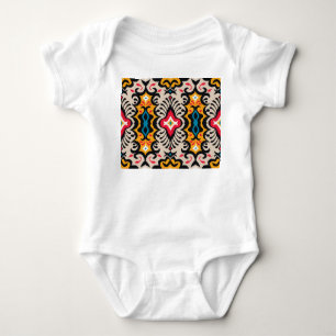 Bandanna Print: Vintage Paisley Silk. Baby Bodysuit