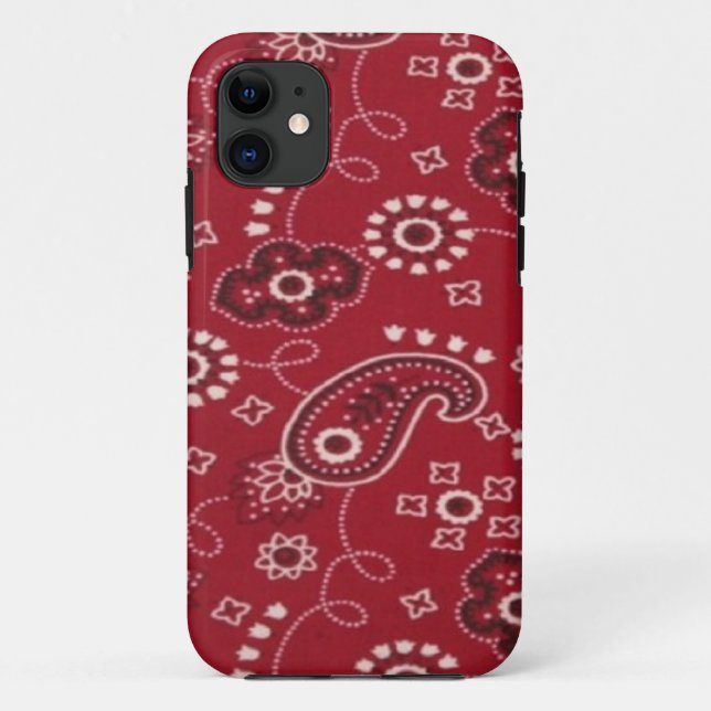 Bandanna Red Paisley iPhone 5 Case (Back)