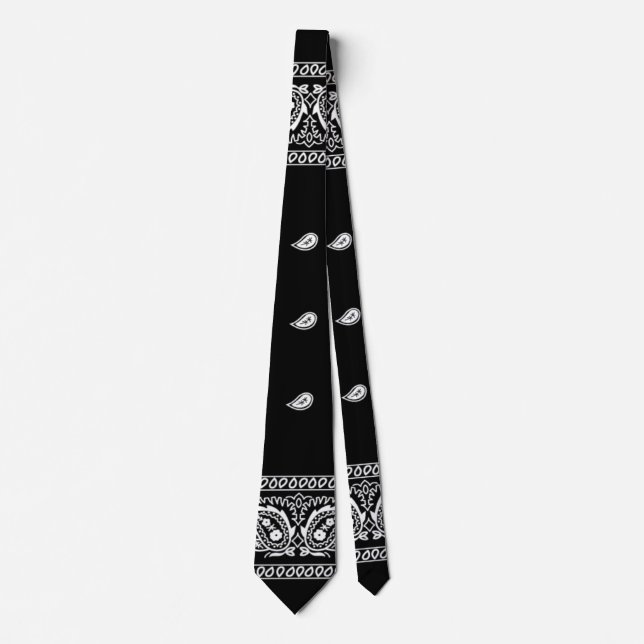 Bandanna True Black Tie (Front)