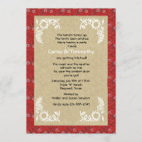 Bandanna Wedding Invitation